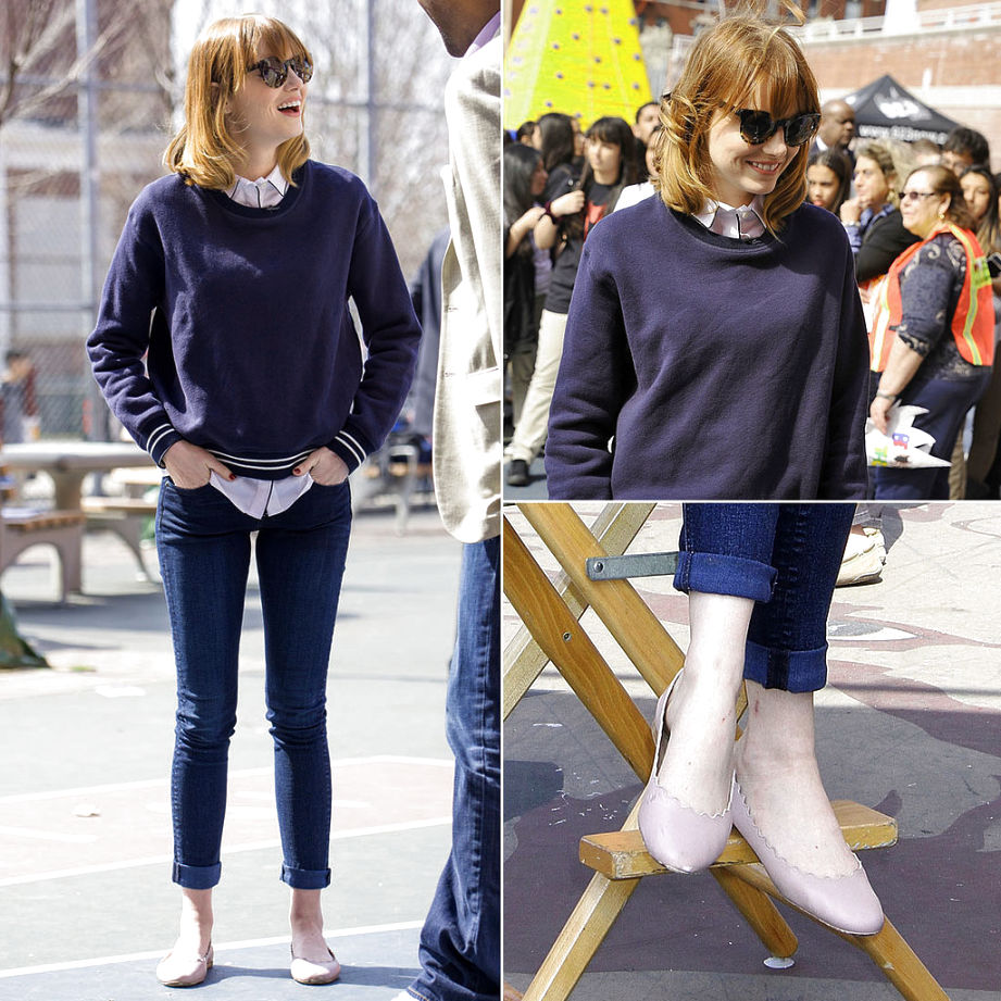 emma stone street style summer