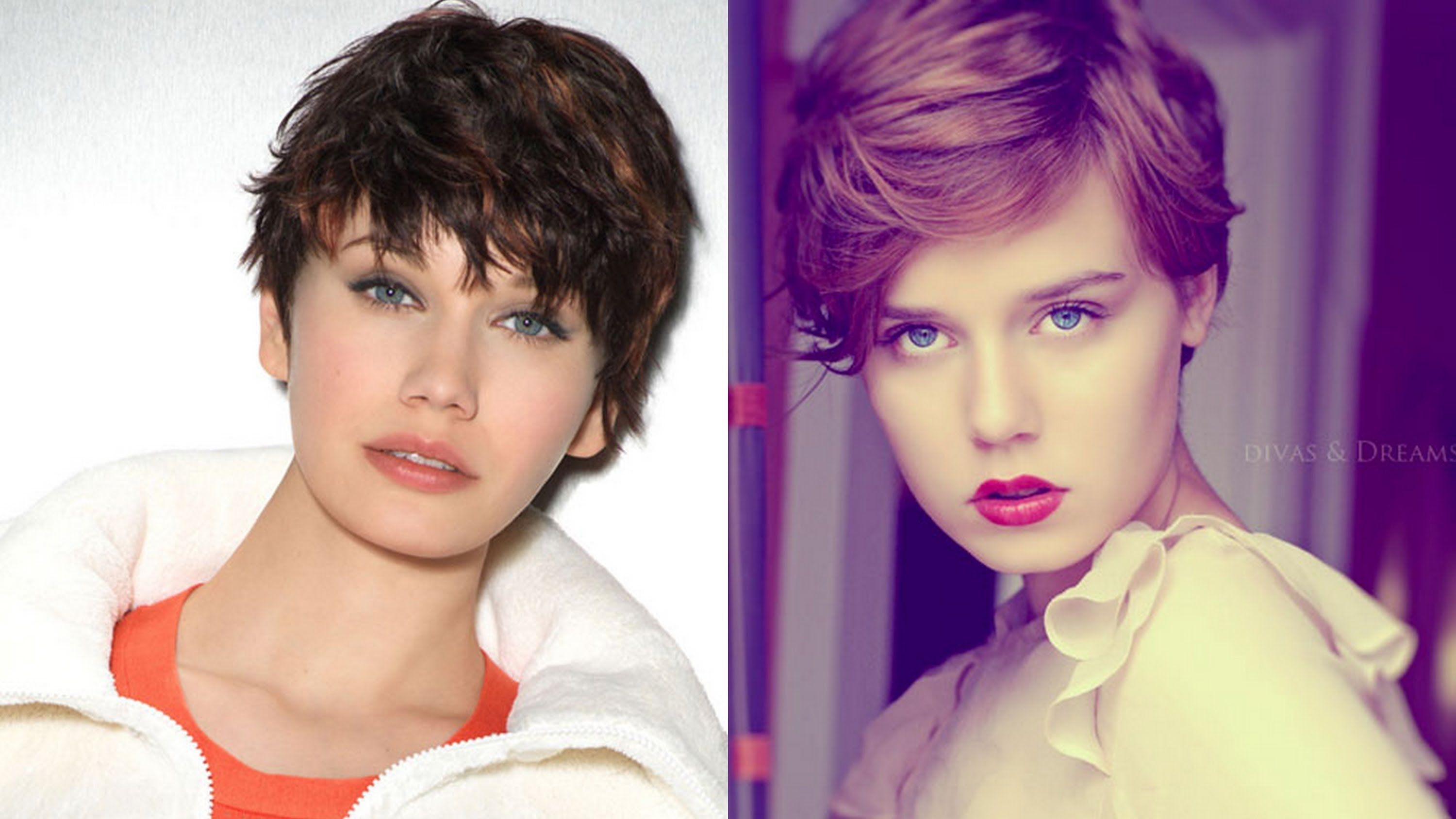 25 short hairstyles for round faces - youtube