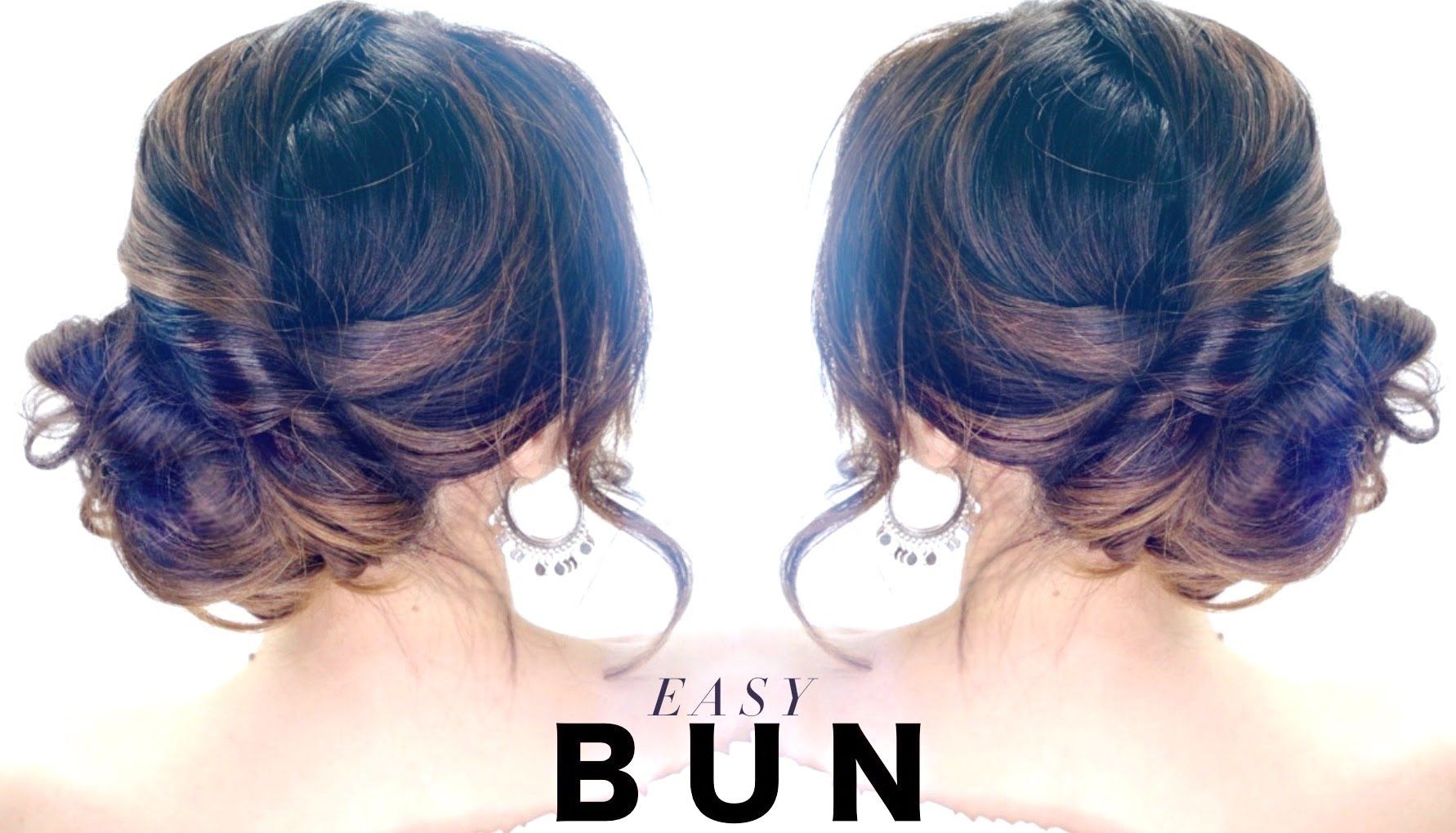 3-minute elegant side bun hairstyle ☆ easy summer updo hairstyles