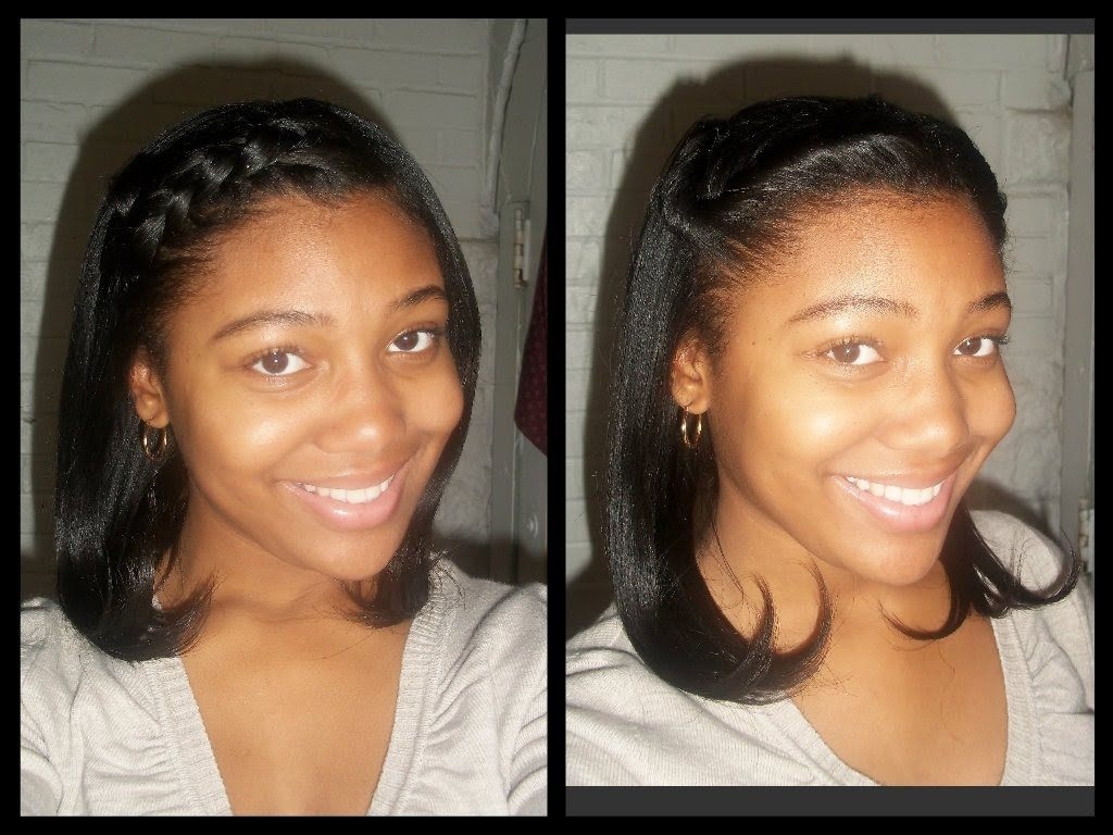 3 quick easy hairstyles | relaxed hair - youtube
