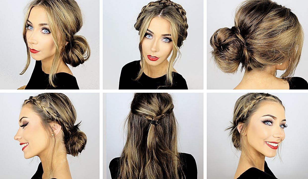 5 easy heatless hairstyles for work &amp; school ♡ danielle mansutti