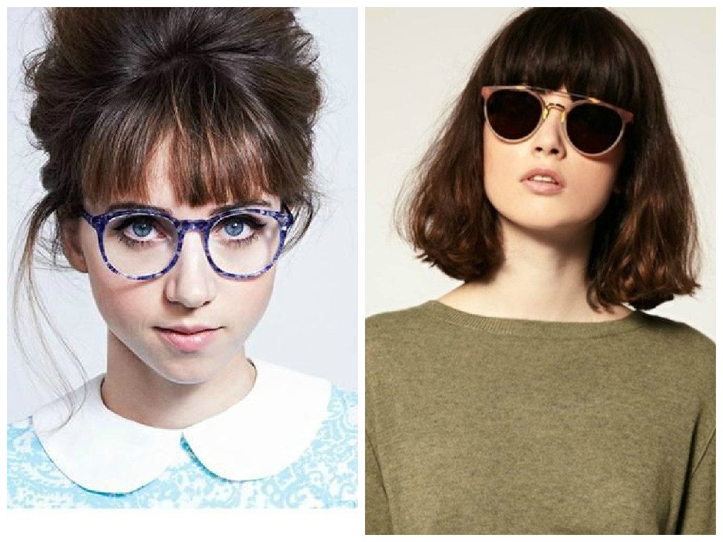 bangs and glasses hairstyle ideas - hair world magazine