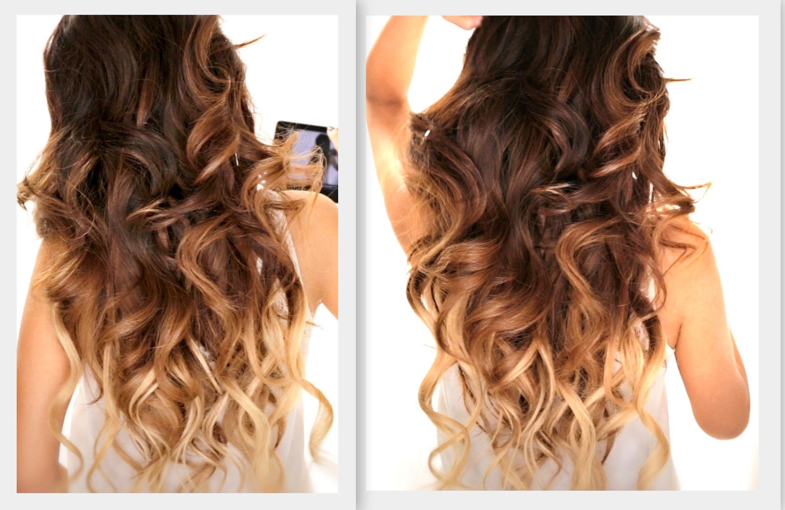 ☆ big fat voluminous curls hairstyle | how to soft curl | ombre