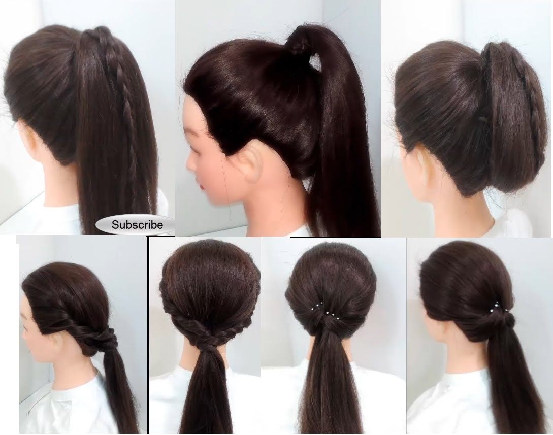 easy hairstyles: 6 ponytail hairstyles for girls long hair - youtube