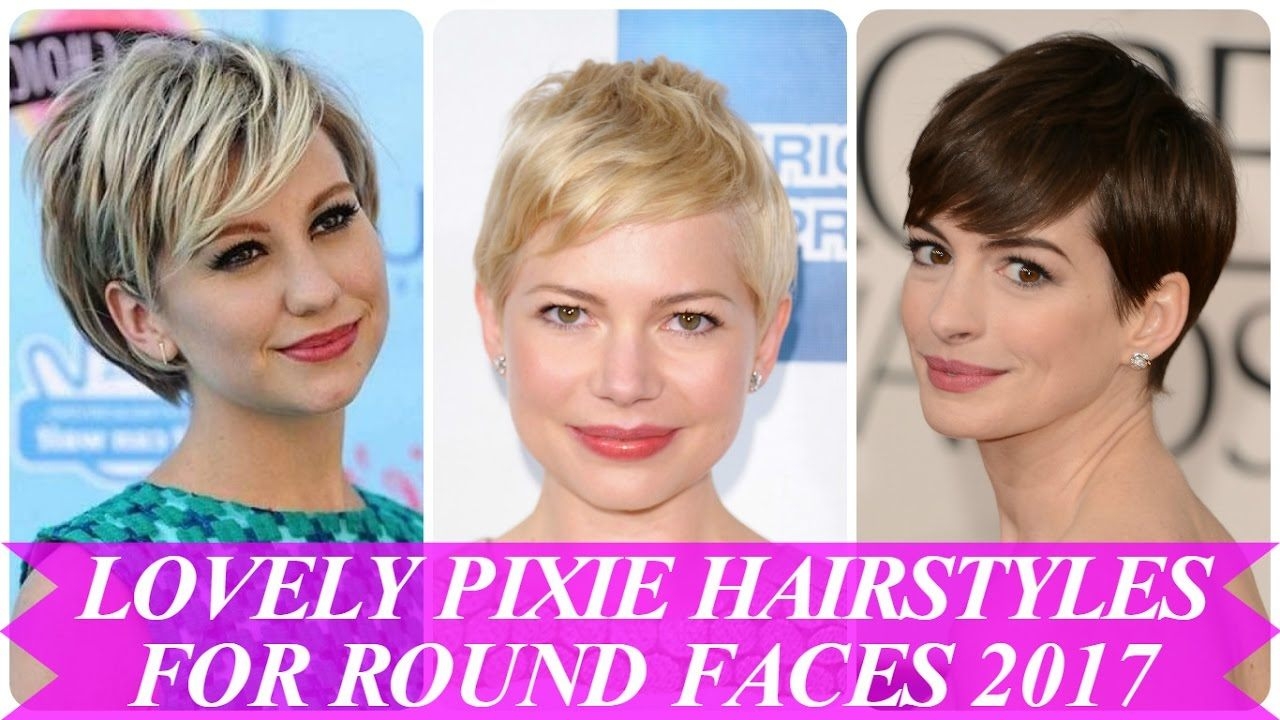 lovely pixie hairstyles for round faces 2017 - youtube