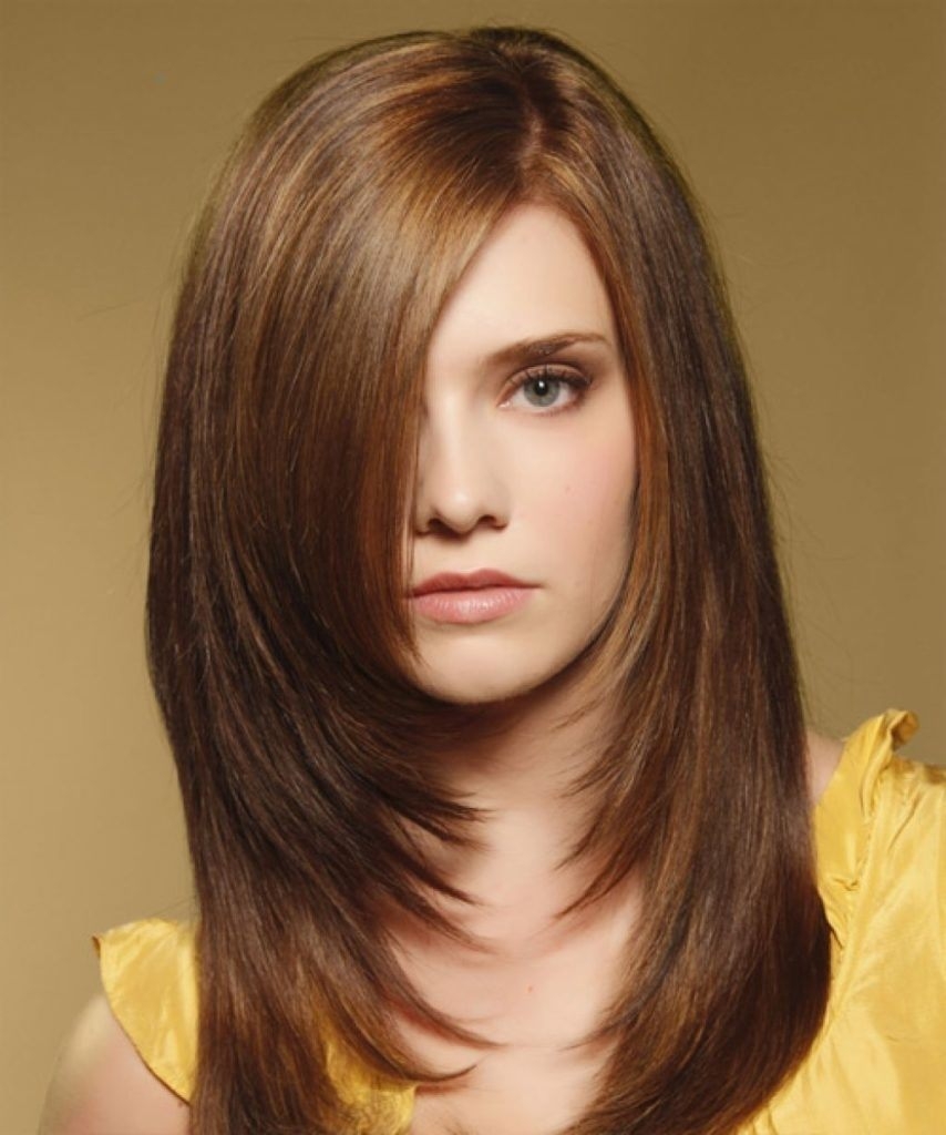 medium long hairstyle for round faces medium long haircuts for
