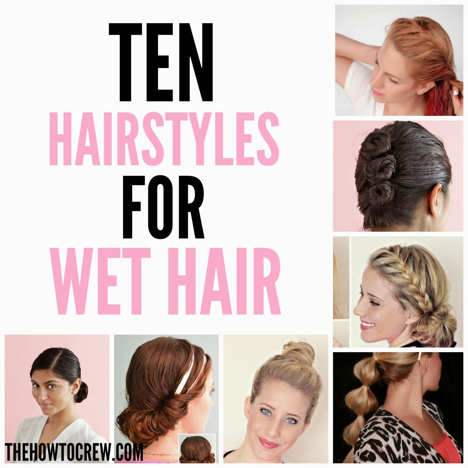 quick hairstyles for long hair wet ~ tuny for .