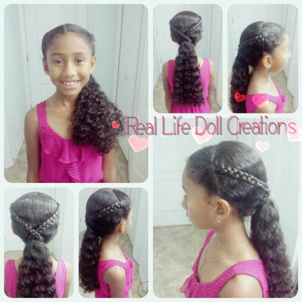 real life doll creations, hairstyles for little girls, braids