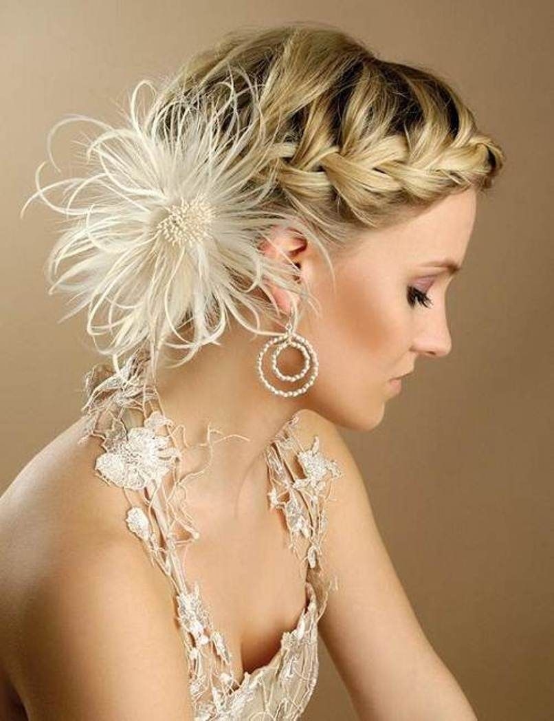 wedding hairstyles ideas: side braided low updo wedding guest
